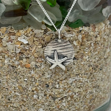 Load image into Gallery viewer, Silver Strandline Pendant - Starfish Sterling Silver Coin Pendant
