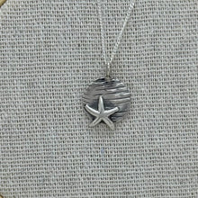 Load image into Gallery viewer, Silver Strandline Pendant - Starfish Sterling Silver Coin Pendant
