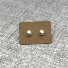 Load image into Gallery viewer, Recycled Sterling Silver “Pebble” Studs
