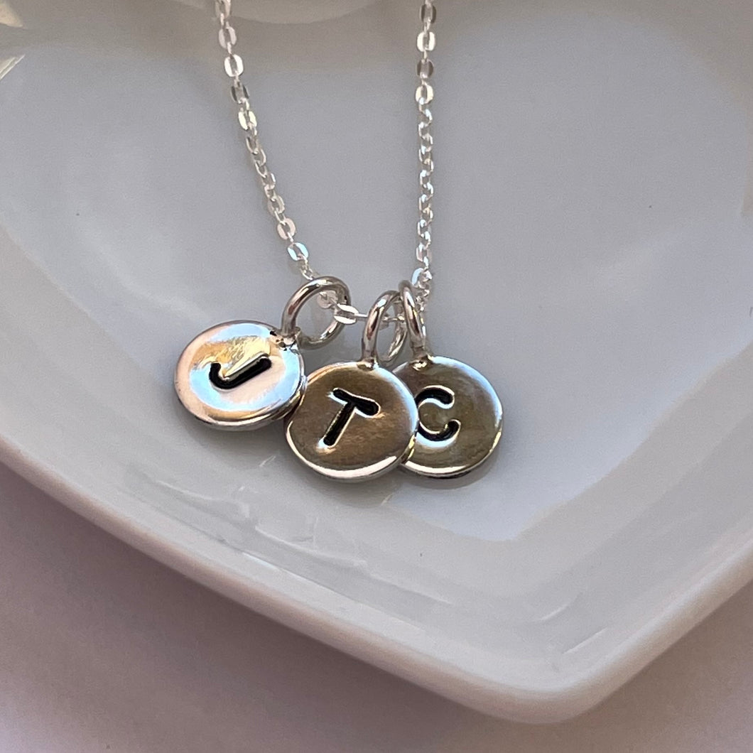 Personalised Silver Initial Necklace